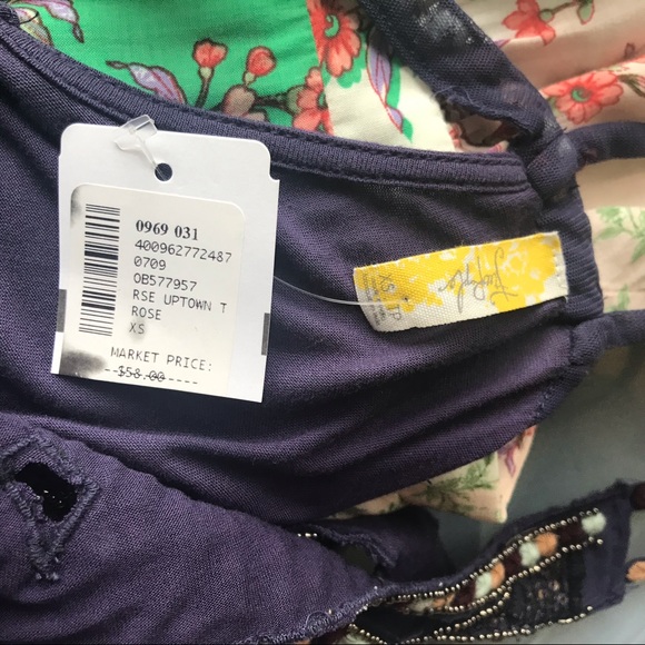 NWT Free People Vision Quest Beaded Boho Tunic - Picture 8 of 8